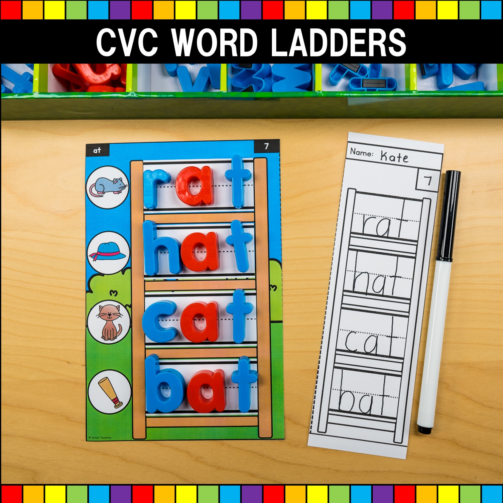 CVC Word Ladders United Teaching