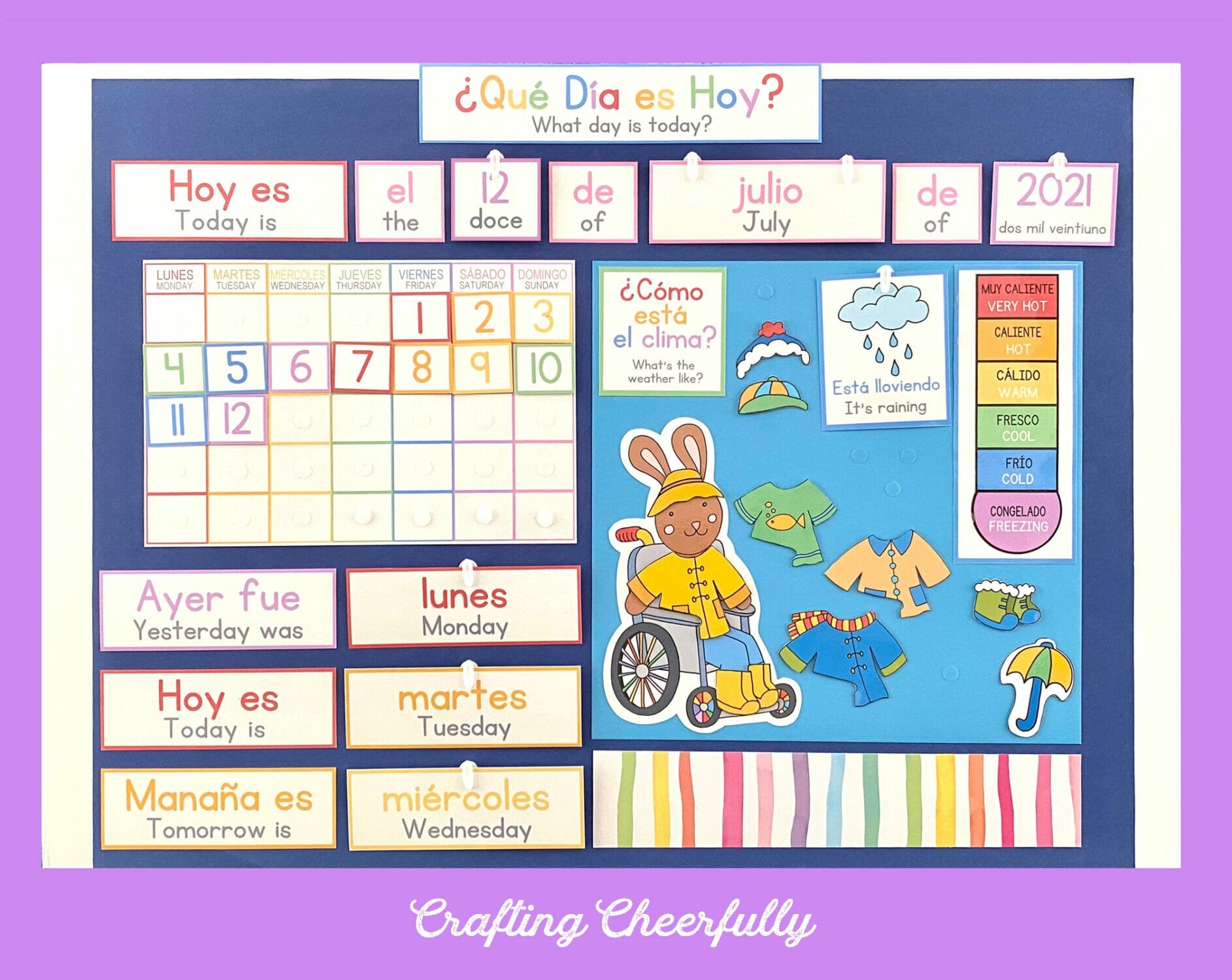 Preschool Calendar Board Printable