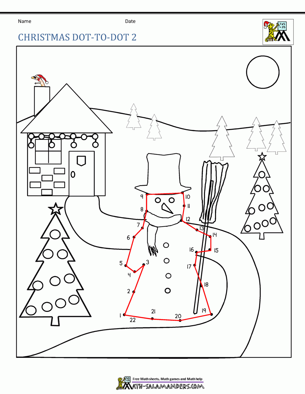 Dot To Dot Printable Up To 30