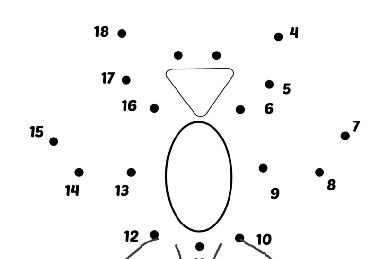 Kindergarten Math Dot To Dot Worksheets