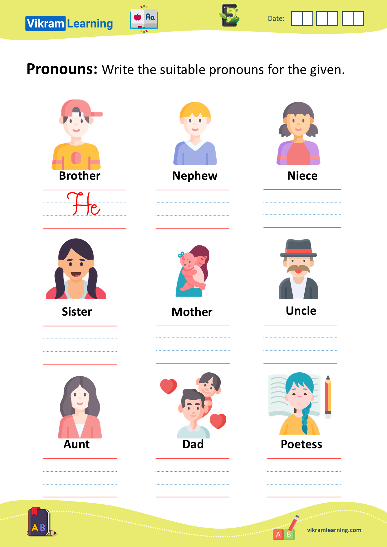 Download Personal Pronouns Possessive Pronouns And Possessive Adjectives Worksheets For Free Vikramlearning Download Personal Pronouns Possessive Pronouns And Possessive Adjectives Worksheets For Free Vikramlearning