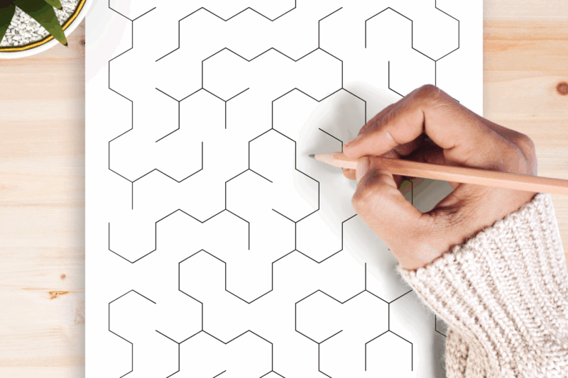Worksheet Works Hexagon Maze