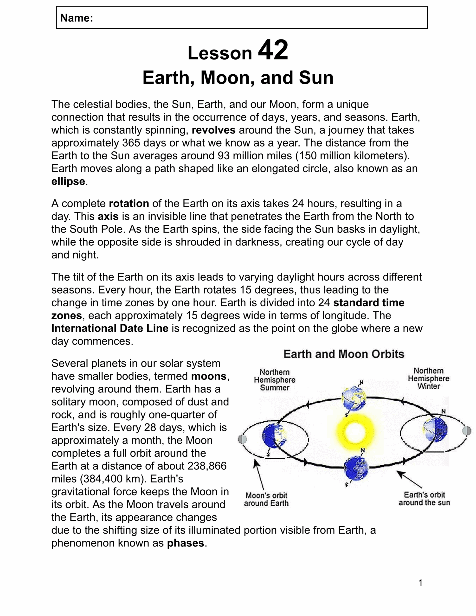 Earth Science Reading Comprehension Weather U0026 Solar System Grade 5 