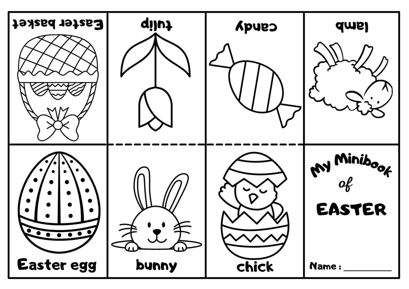 Easter Mini Coloring Book Ezpzlearn