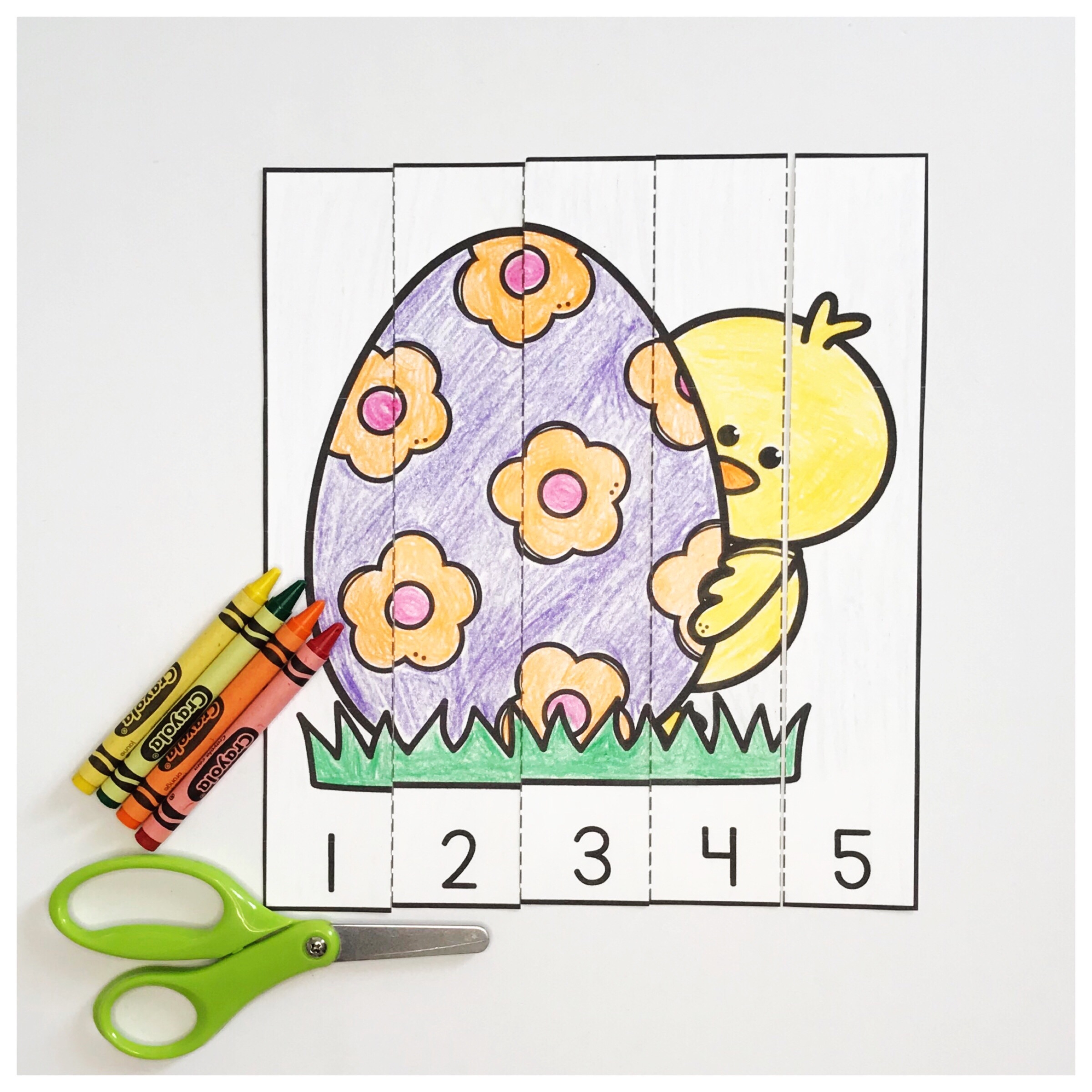Kindergarten Easter Math Worksheets