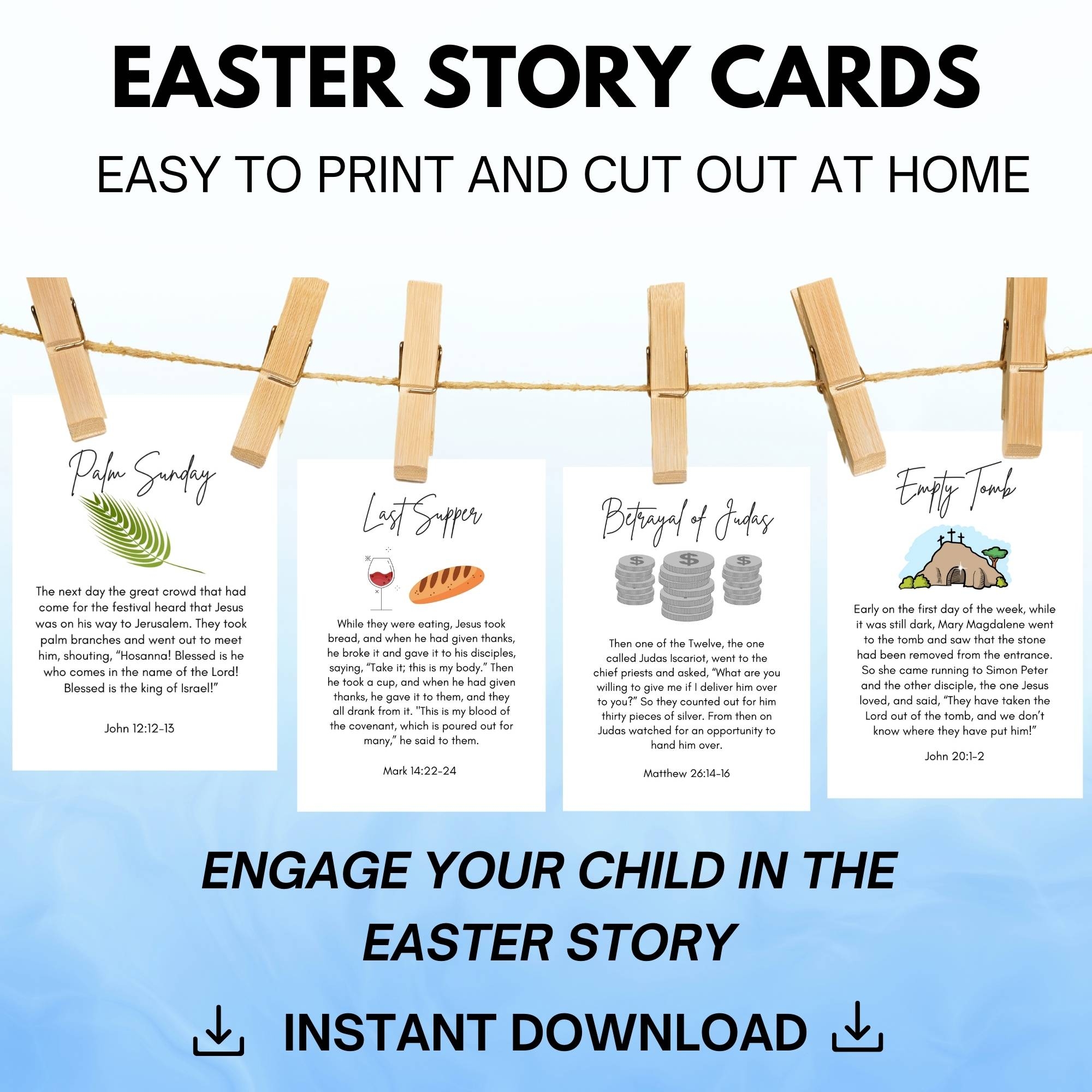 Easter Story Cards Help You Keep It All About Jesus