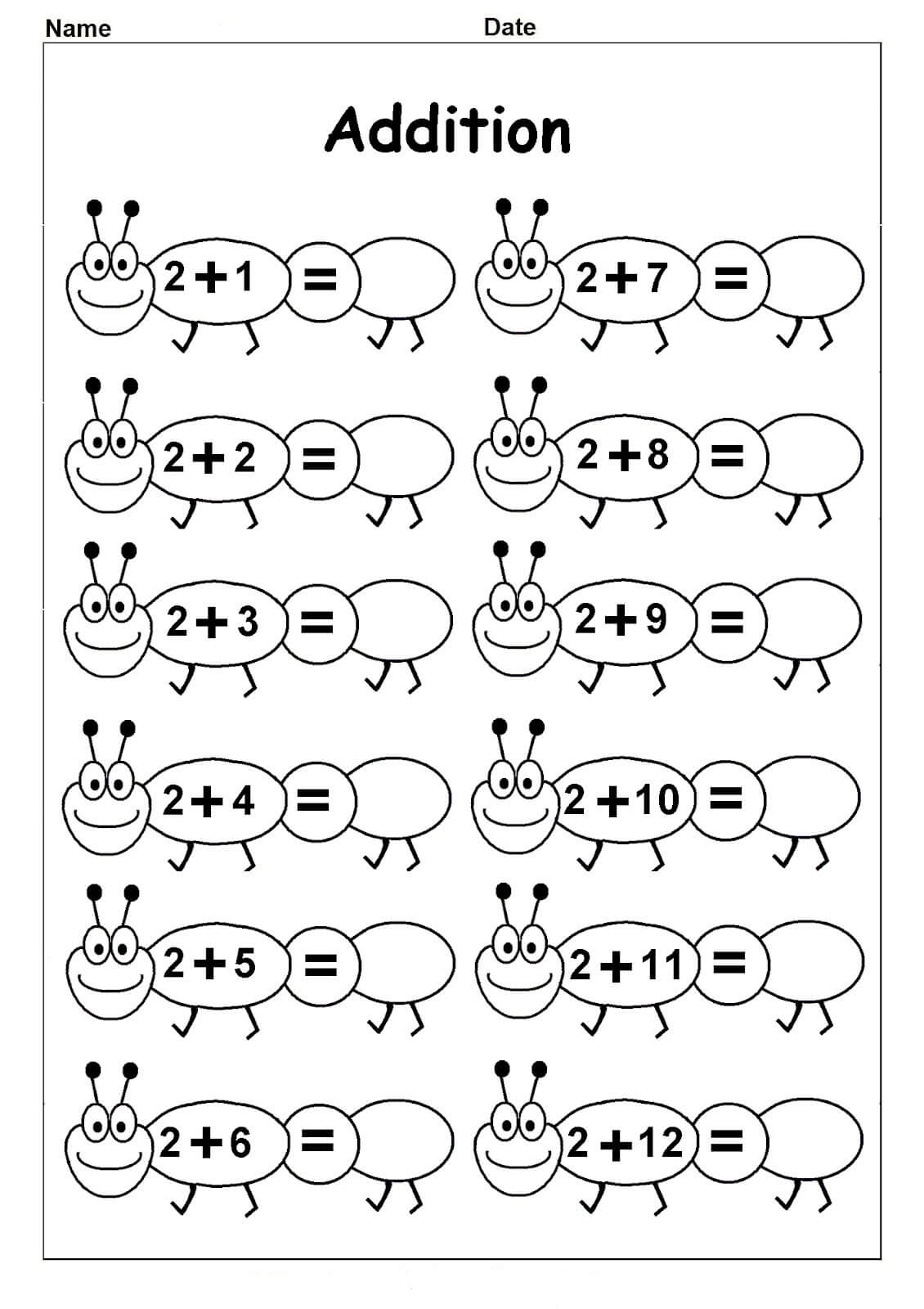 Maths Worksheet Kindergarten