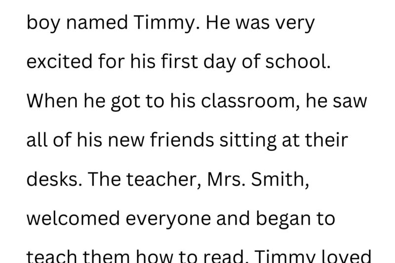 Primary Level Reading Comprehension Worksheets