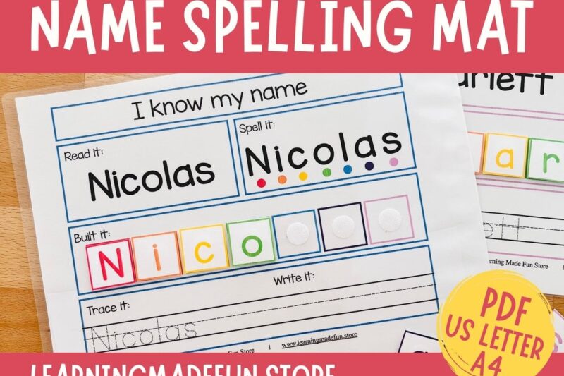 My Name Is Free Printable Worksheet