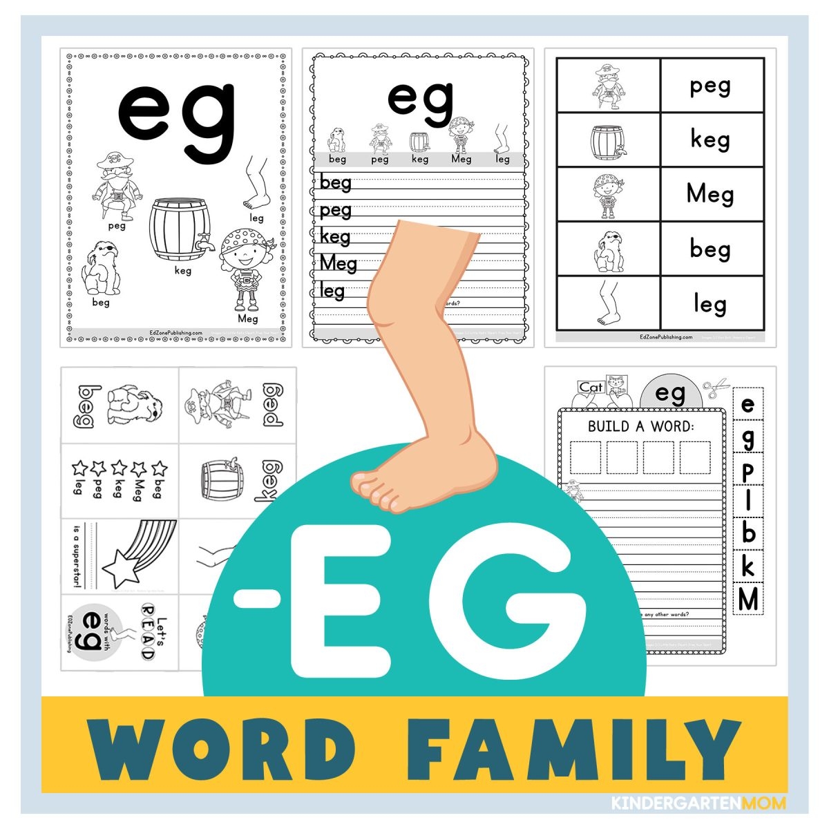 Word Family Worksheets For Kindergarten Free