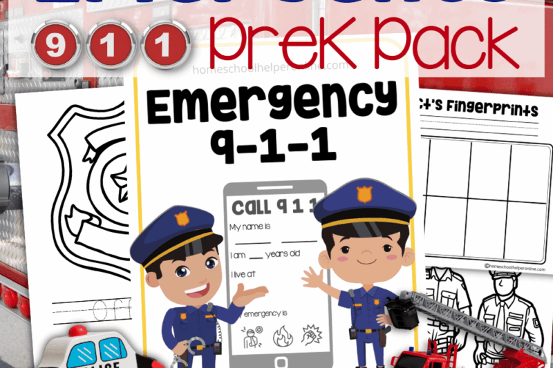 Printable Preschool 911 Poster