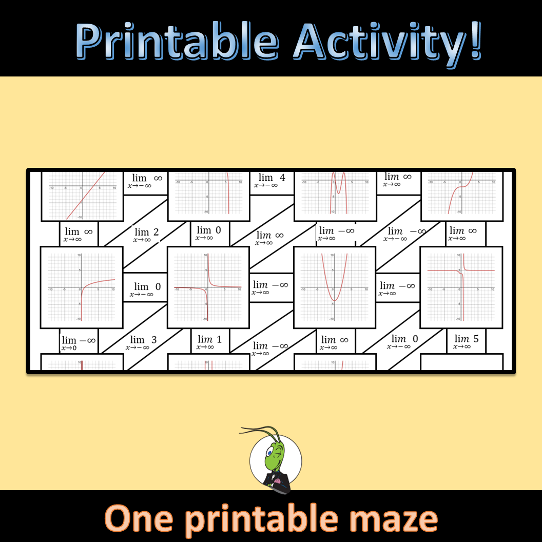 End Behavior Maze Activity Digital And Printable AP Precalculus 1 6 And 1 7 Made By Teachers