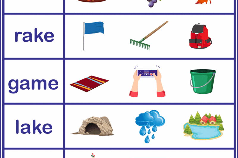 Long A Free Printable Worksheets