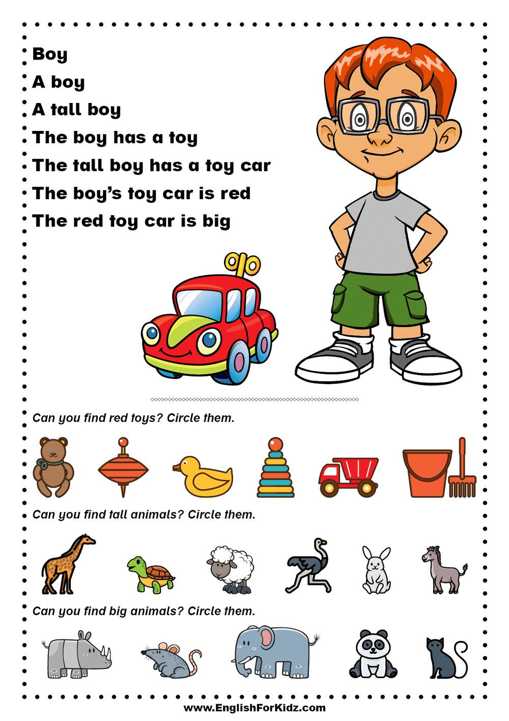 English For Kids Step By Step Reading Comprehension For Preschoolers Free PDF