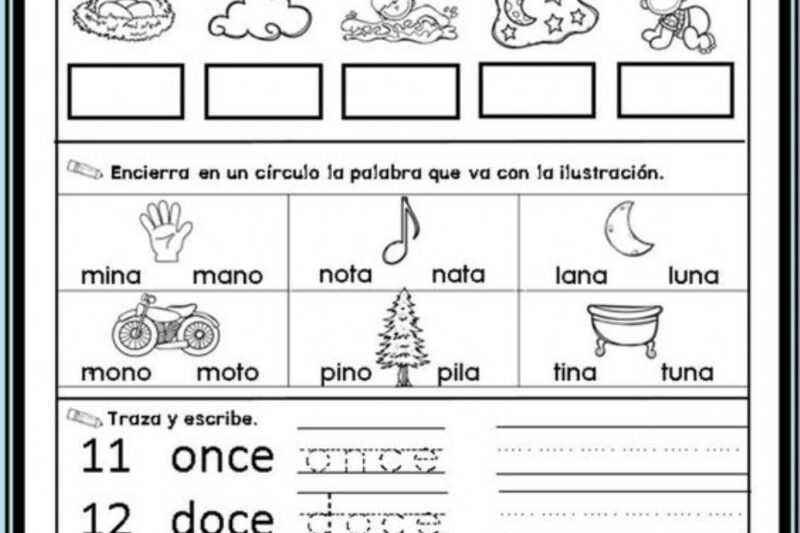 Free Printable Spanish Worksheets 1st Grade