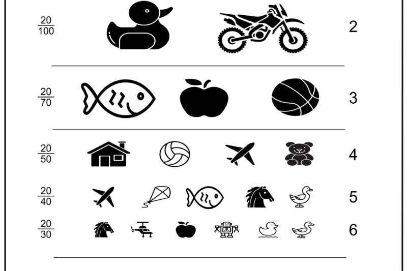 Printable Preschool Vision Chart