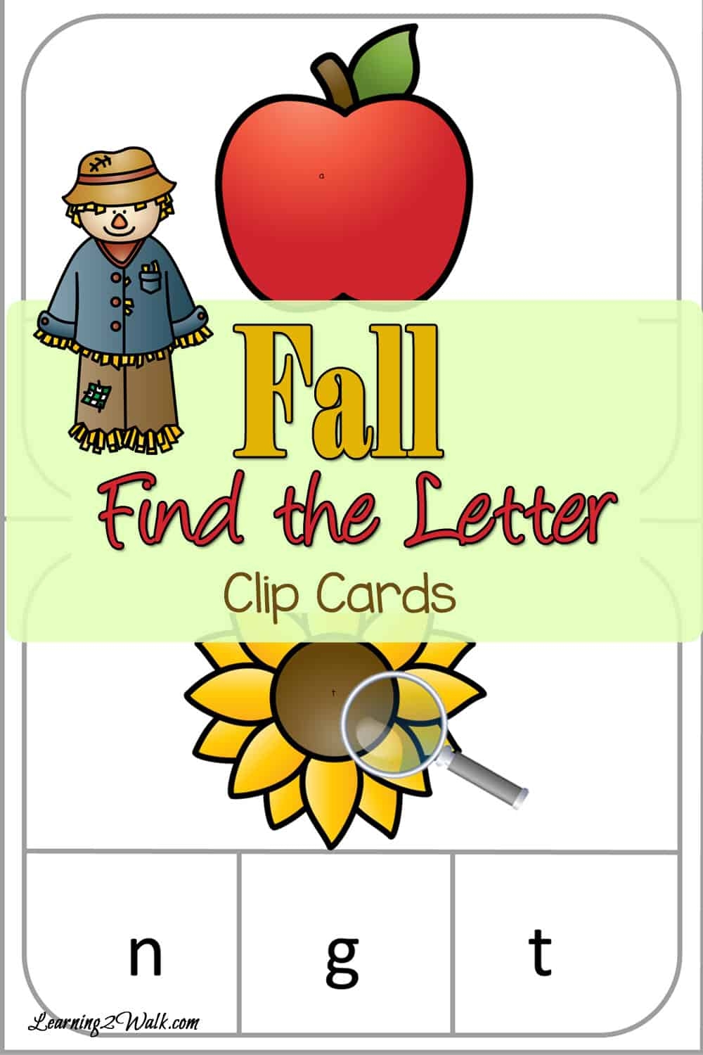 Fall Clip Cards Find The Letter