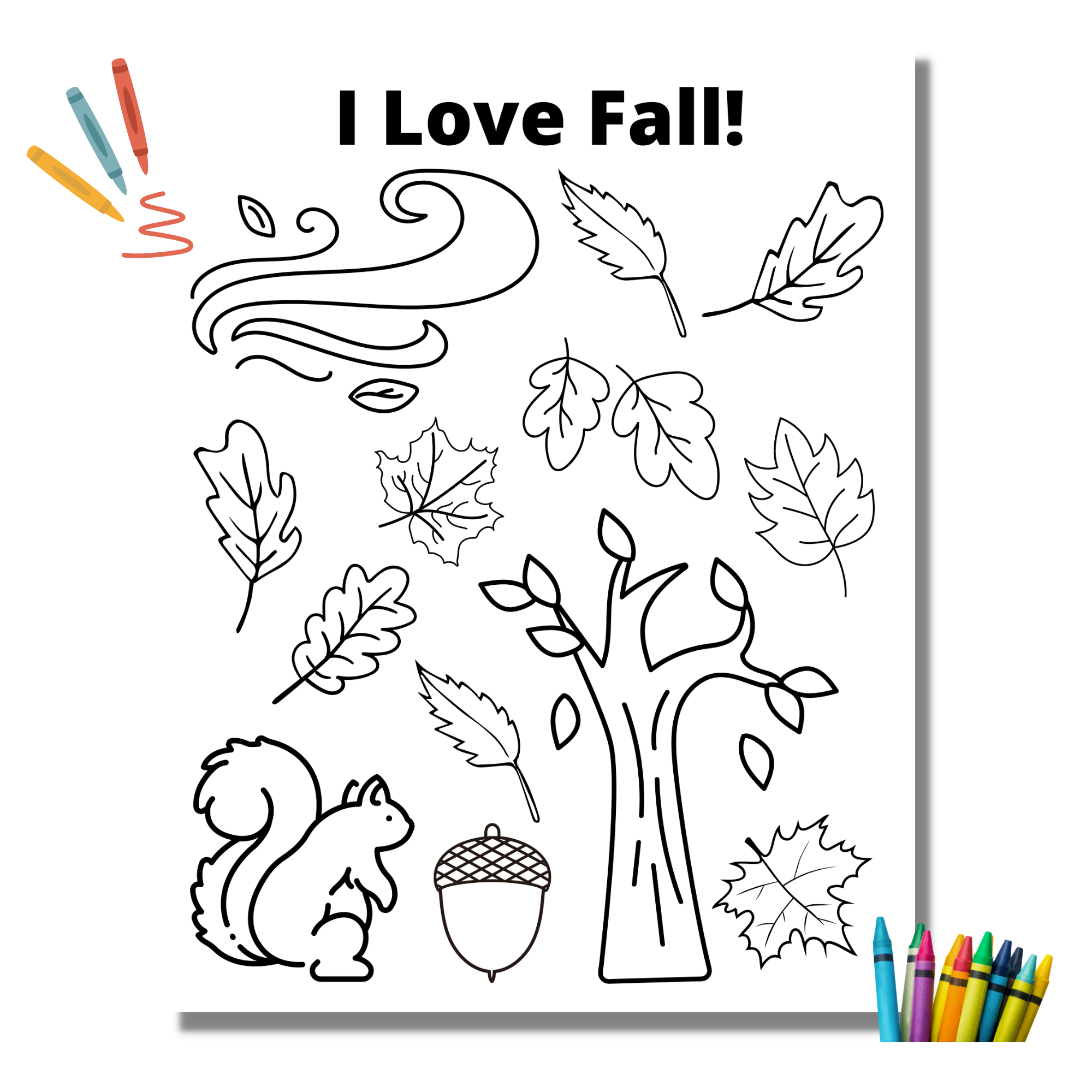 Fall Coloring Pages For Kids At Home With Zan Printables