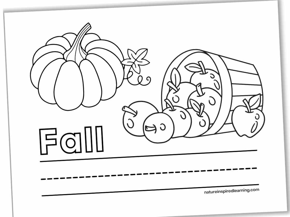 Fall Coloring Pages Nature Inspired Learning