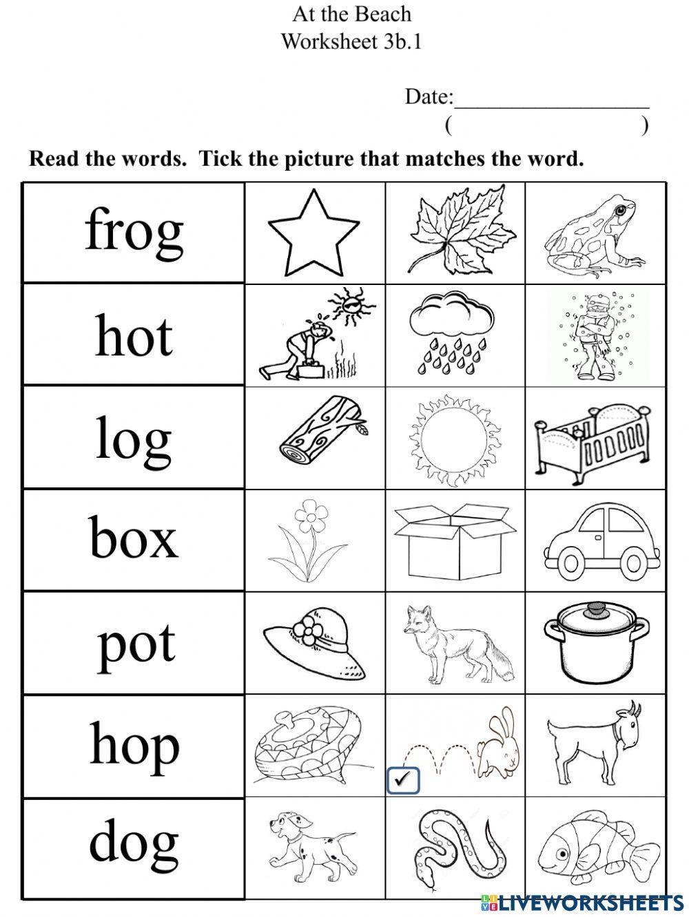 Free Printable Short Vowel O Worksheets