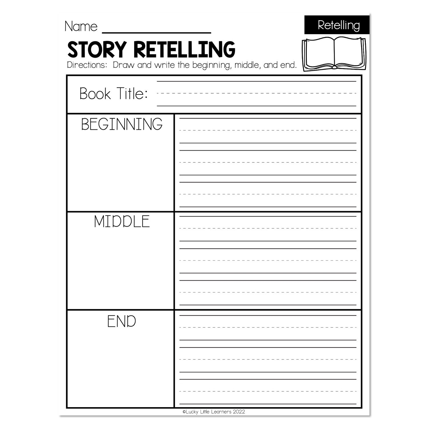 Free Printable Retelling Worksheets