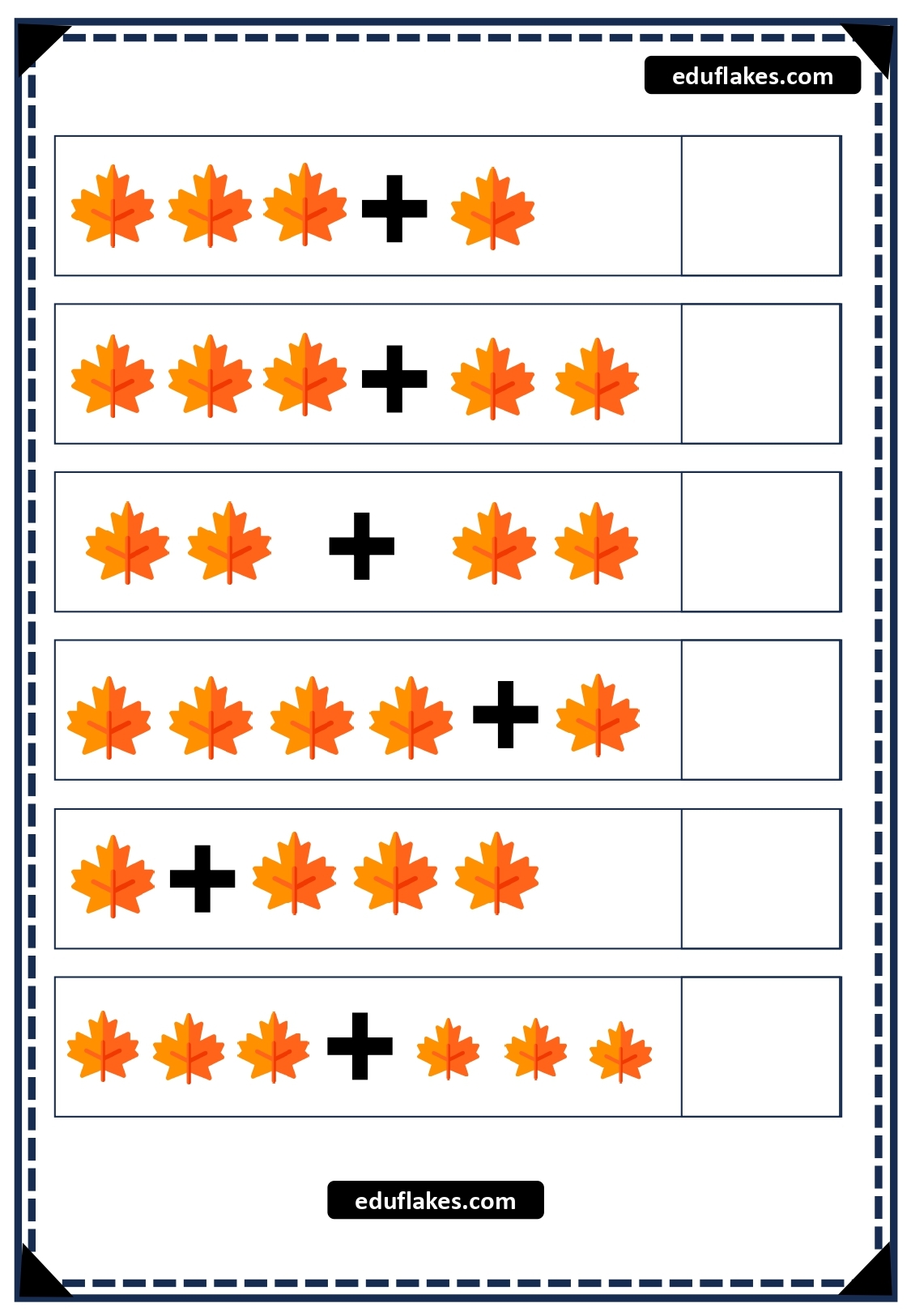 Kindergarten Math Addition Worksheets With Pictures