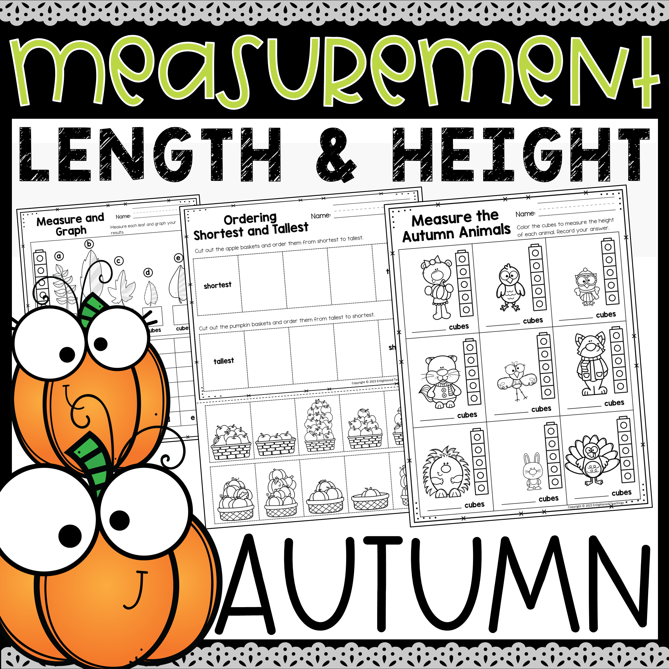 Math Worksheets Measurement Kindergarten