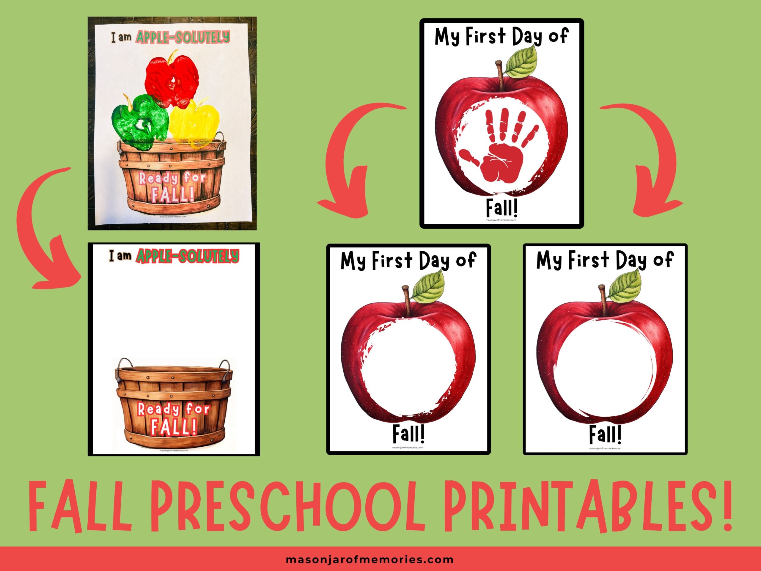 Fall Worksheets Preschool First Day Of Fall Apple Stamping Craft 