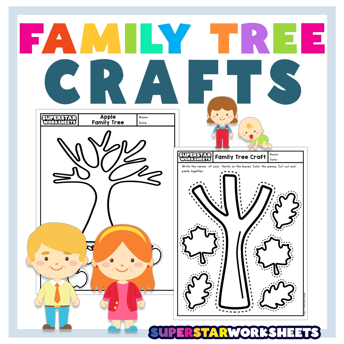 Family Tree Craft Superstar Worksheets