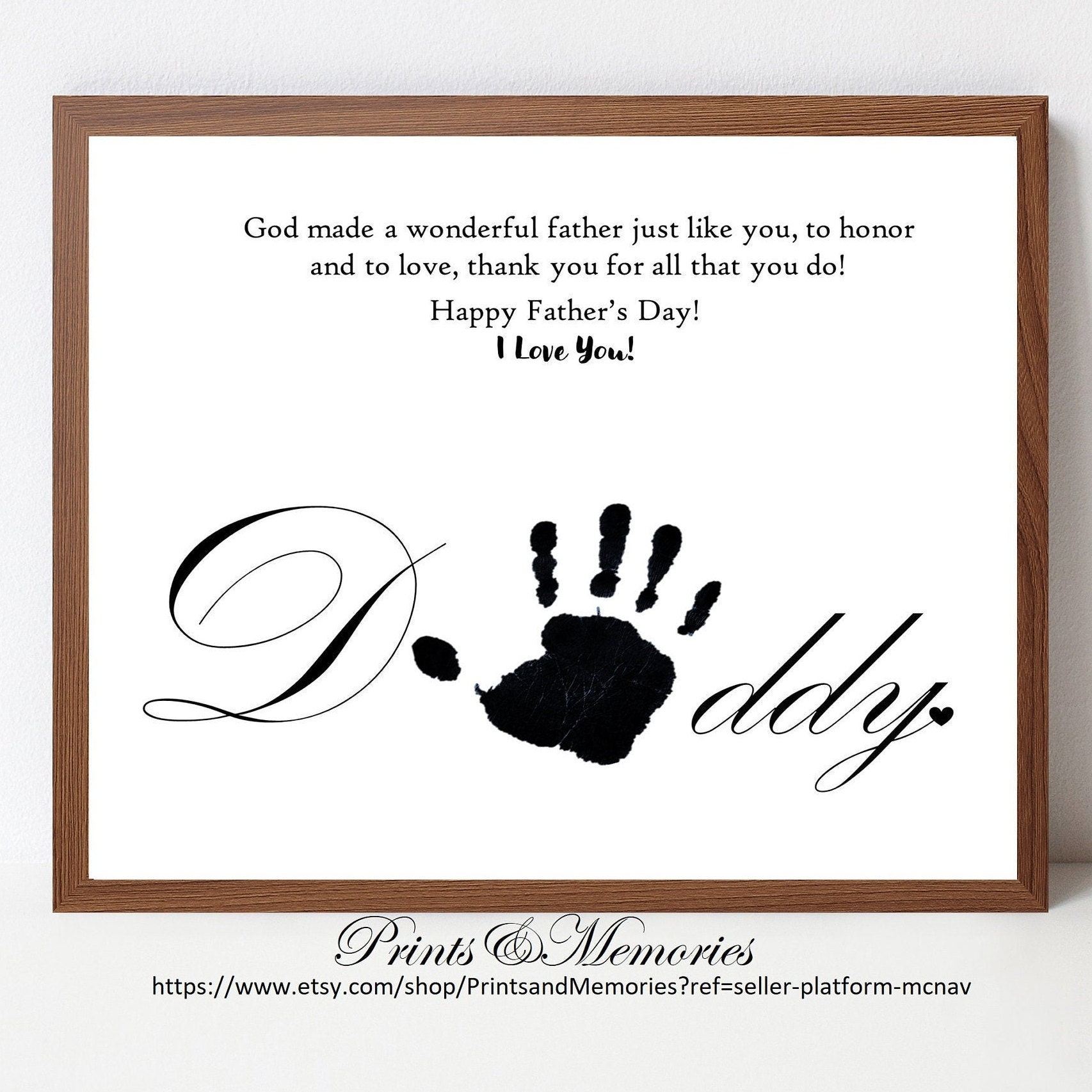 Father s Day Poem Gift For Dad From Kids Father s Day Craft Handprint Art Keepsake Baby Toddler Art Printable Template DIY Etsy