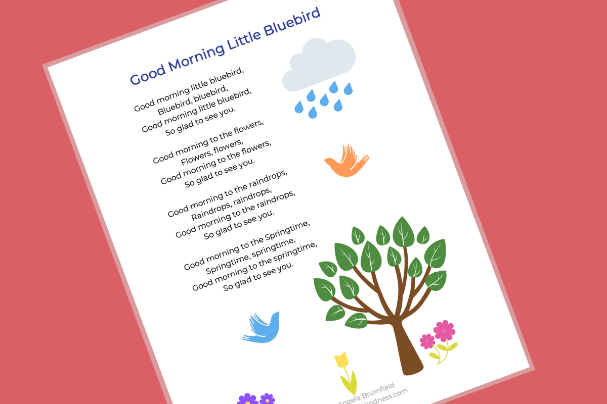 Favorite Preschool Spring Songs And Fingerplays printable Song Posters 