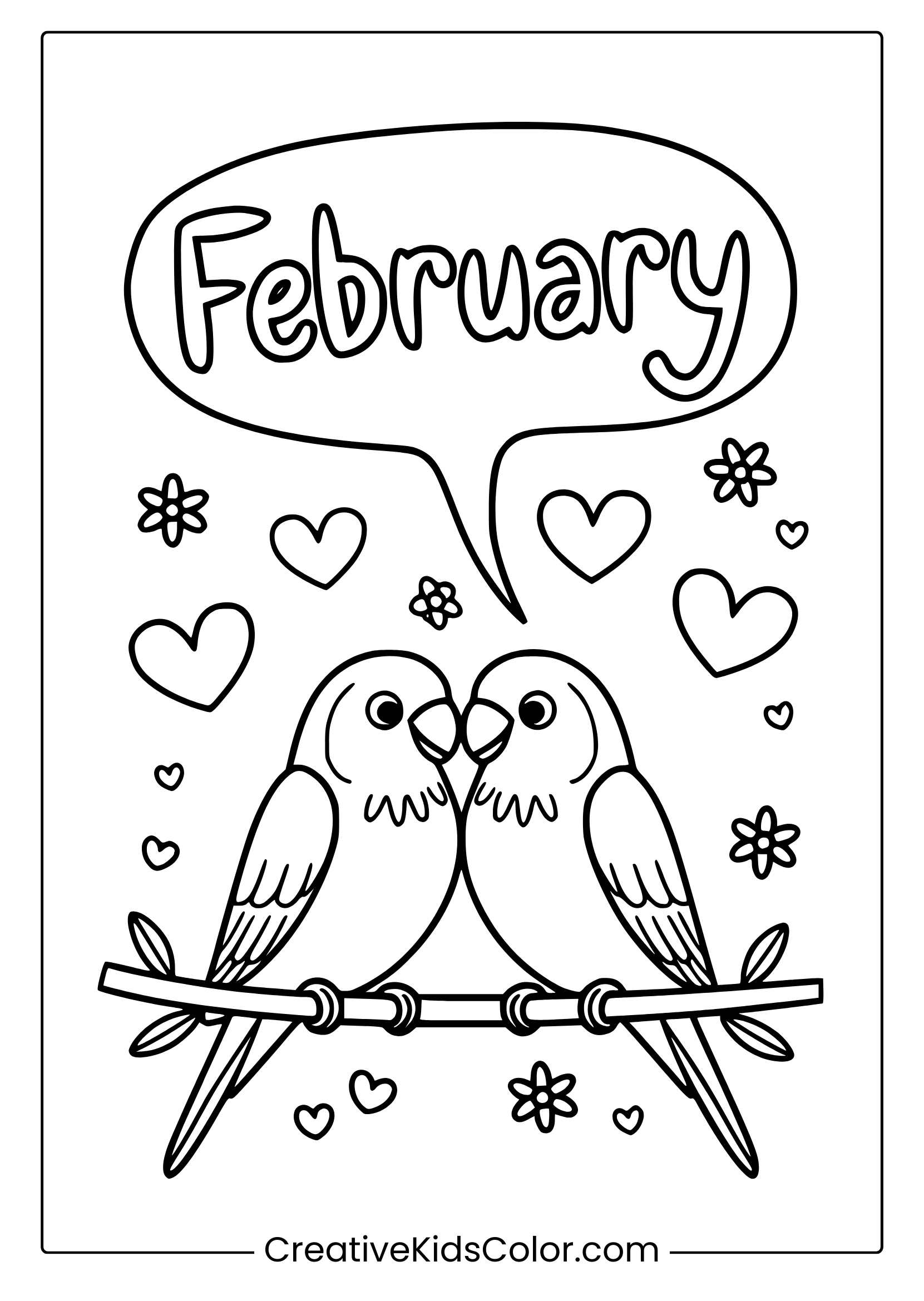 February Coloring Pages Free U0026 Fun Winter Printables 