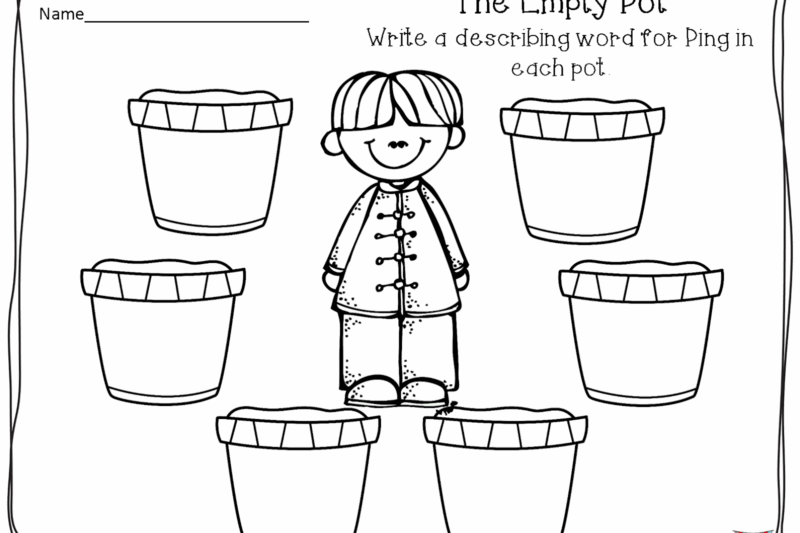 Printable The Empty Pot Worksheets Free