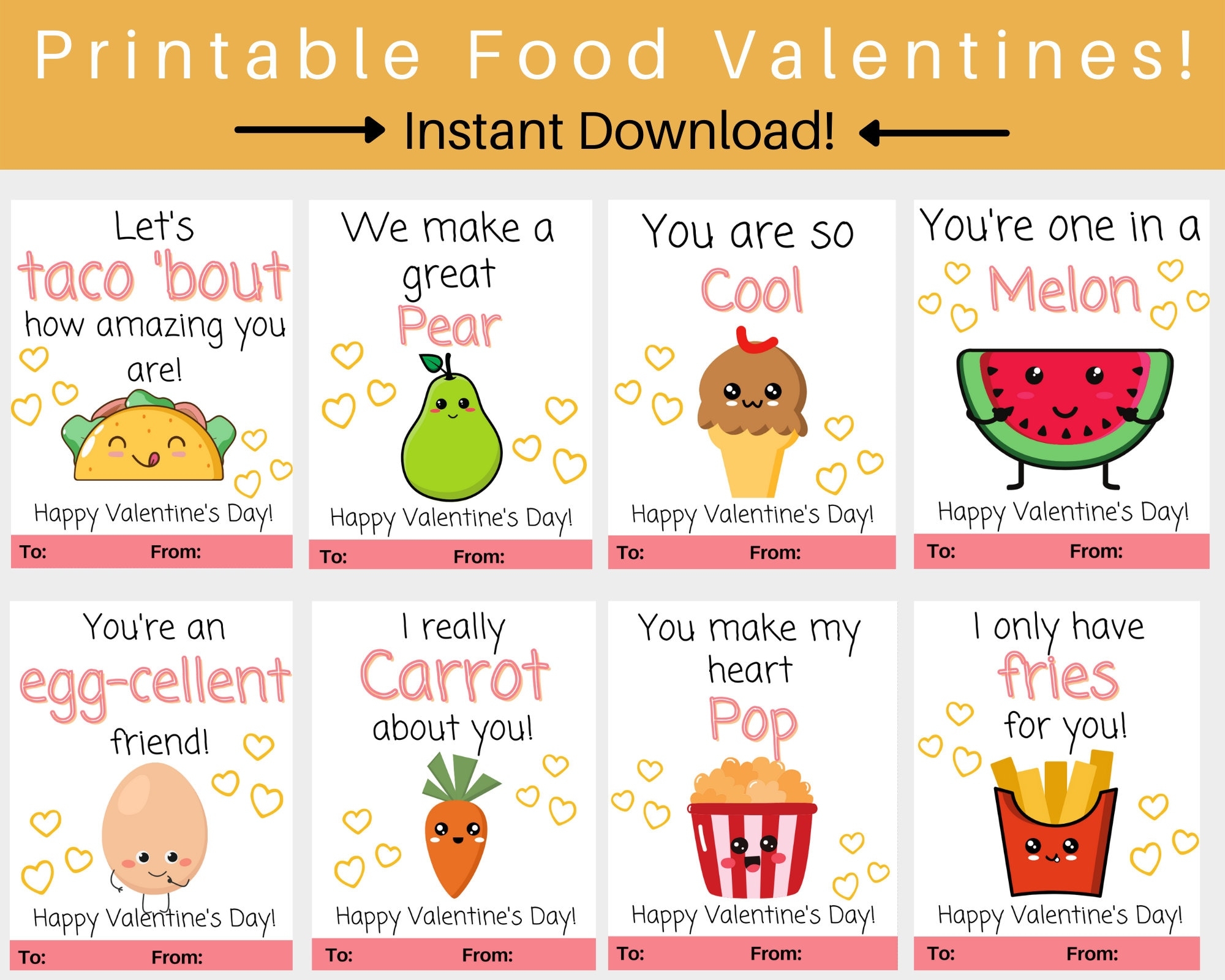 Printable Valentine Cards For Preschoolers