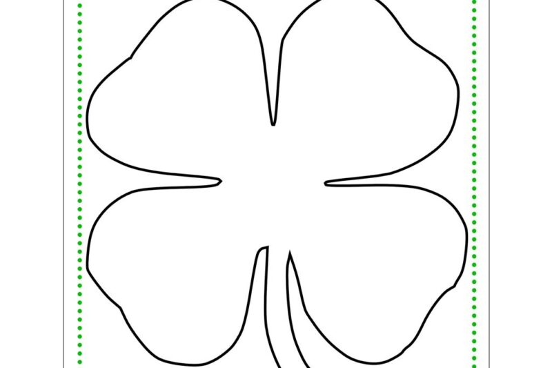Lucky Clover Free Printable Worksheet