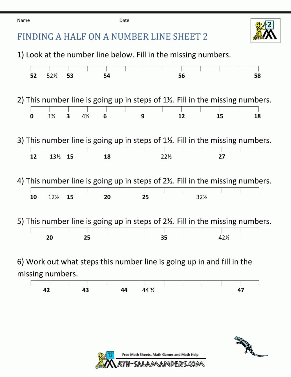 Fraction Math Worksheets