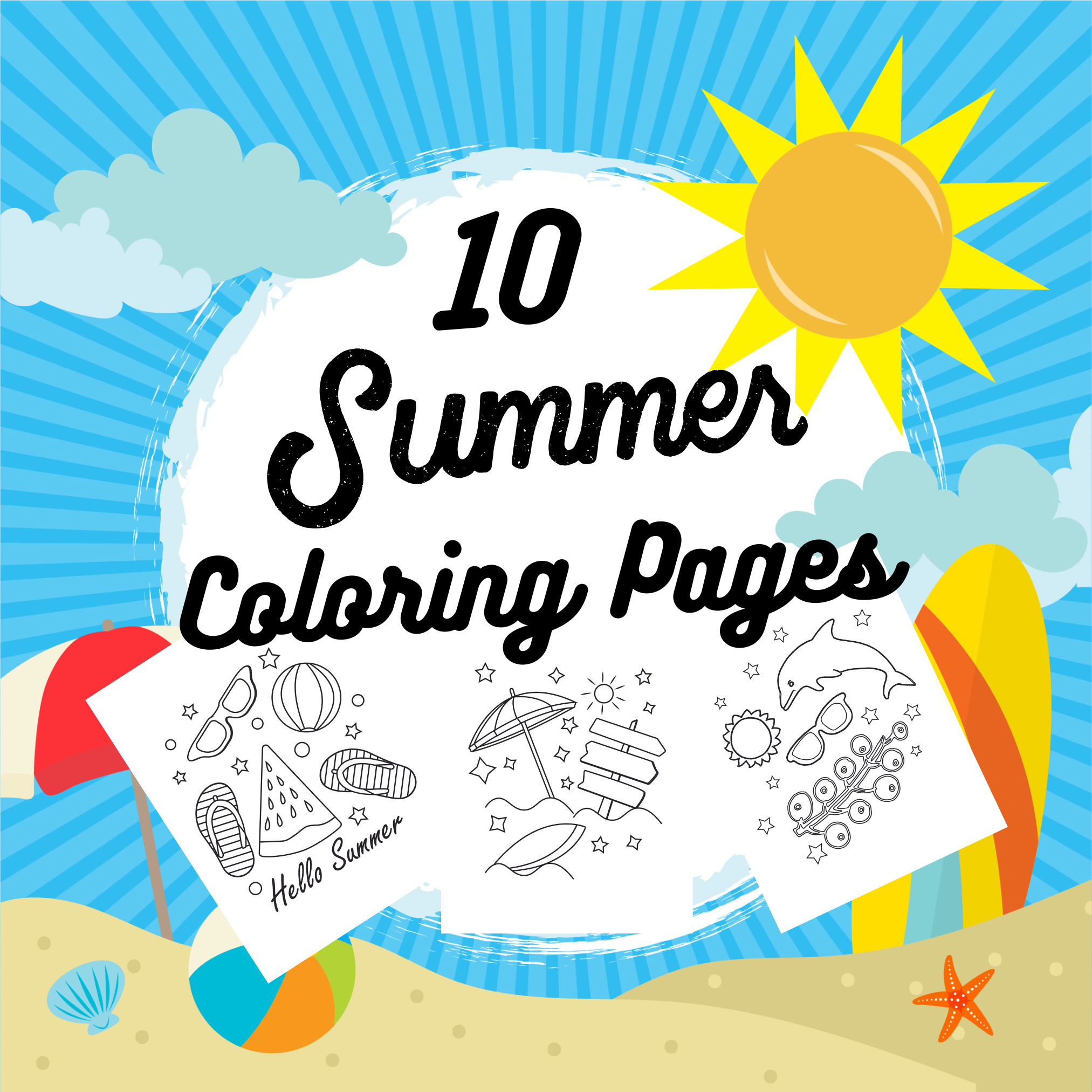 Summer Free Printables For Preschoolers Summer Free Printables For Preschoolers