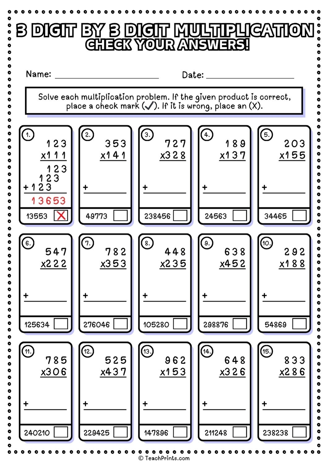 Multiplication Worksheets Free Printables