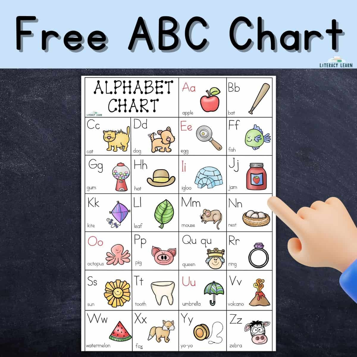 Printable Abc Chart For Preschool