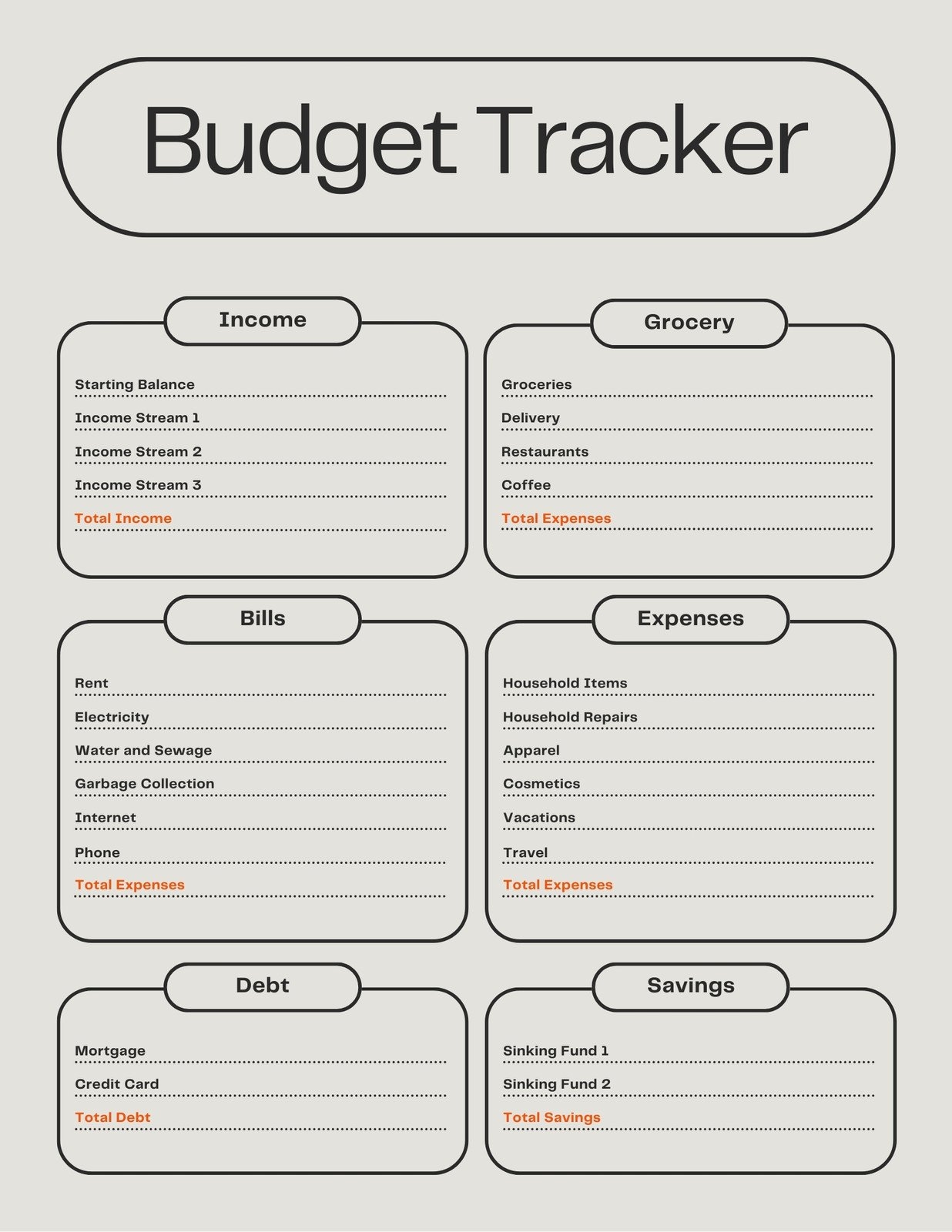 Free Printable Weekly Budget Worksheet Pdf
