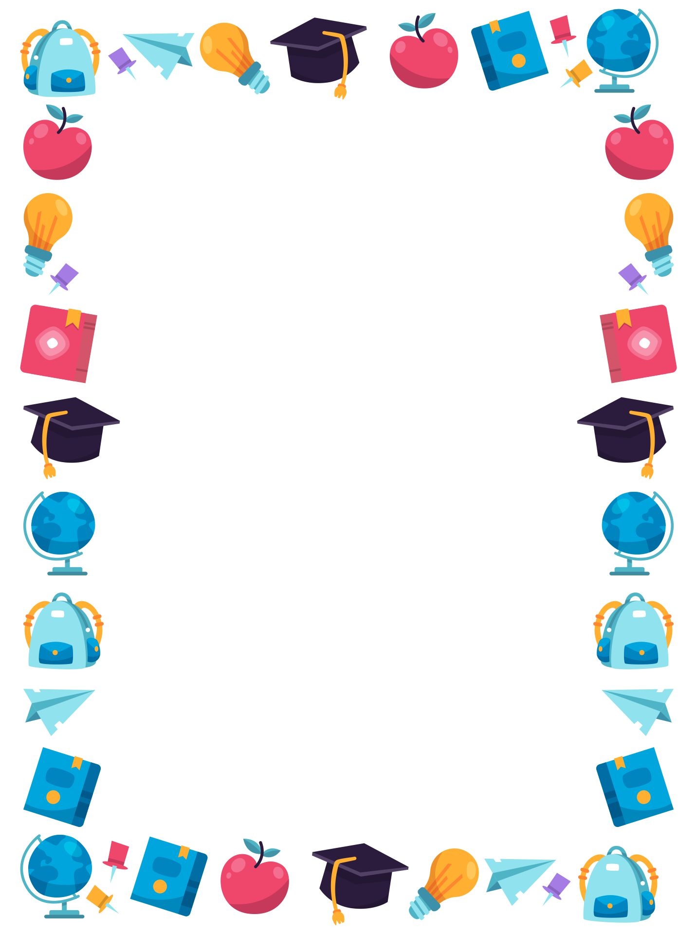 FREE And PREMIUM Printable Themed Page Borders Early Years EYFS Worksheets Library