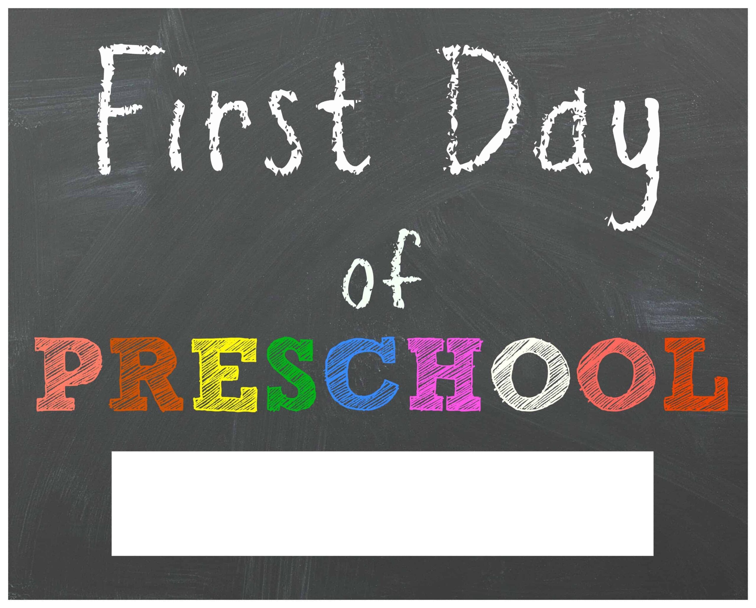 Preschool 1st Day Of Fall Printable