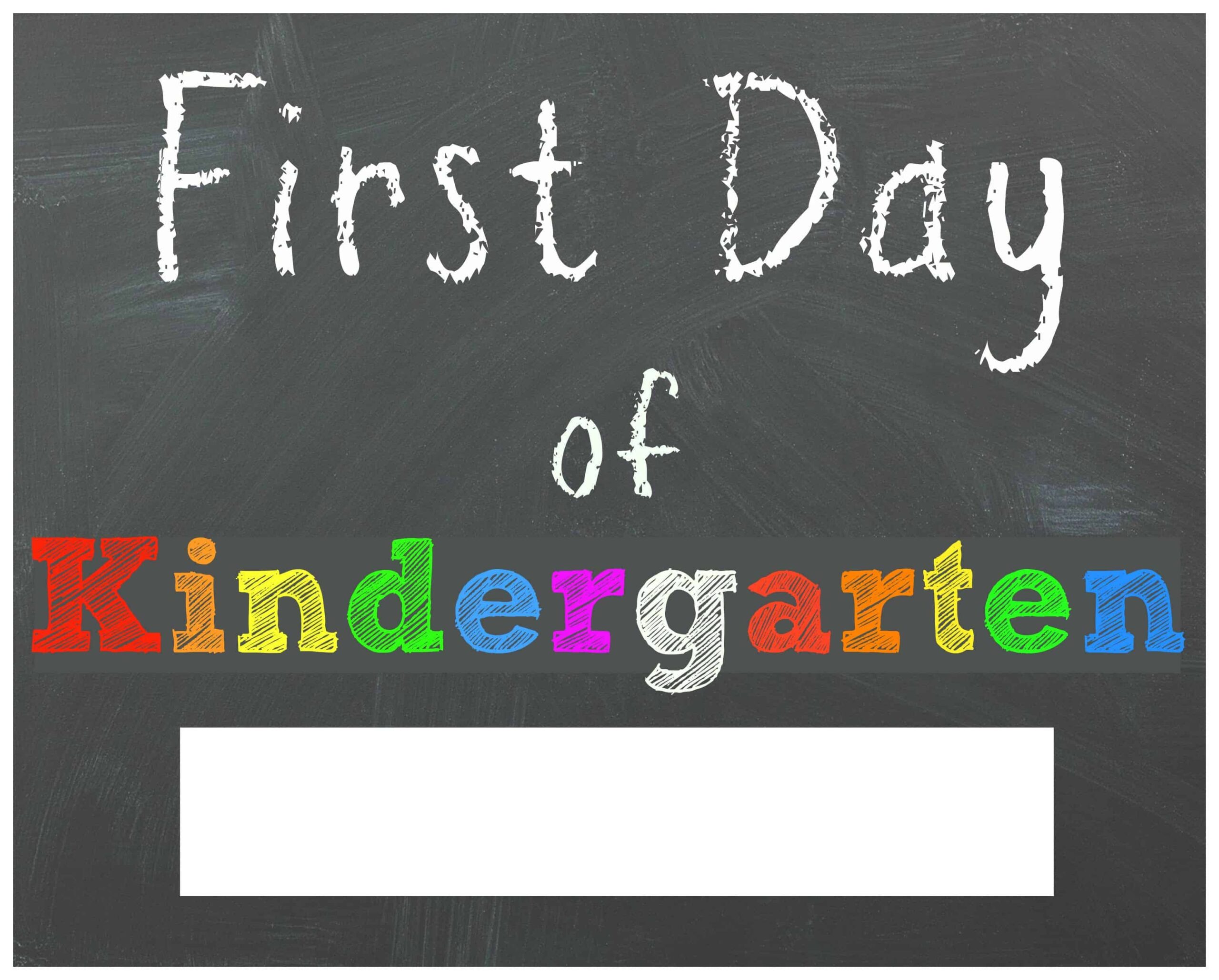 Printable First Day Of Preschool