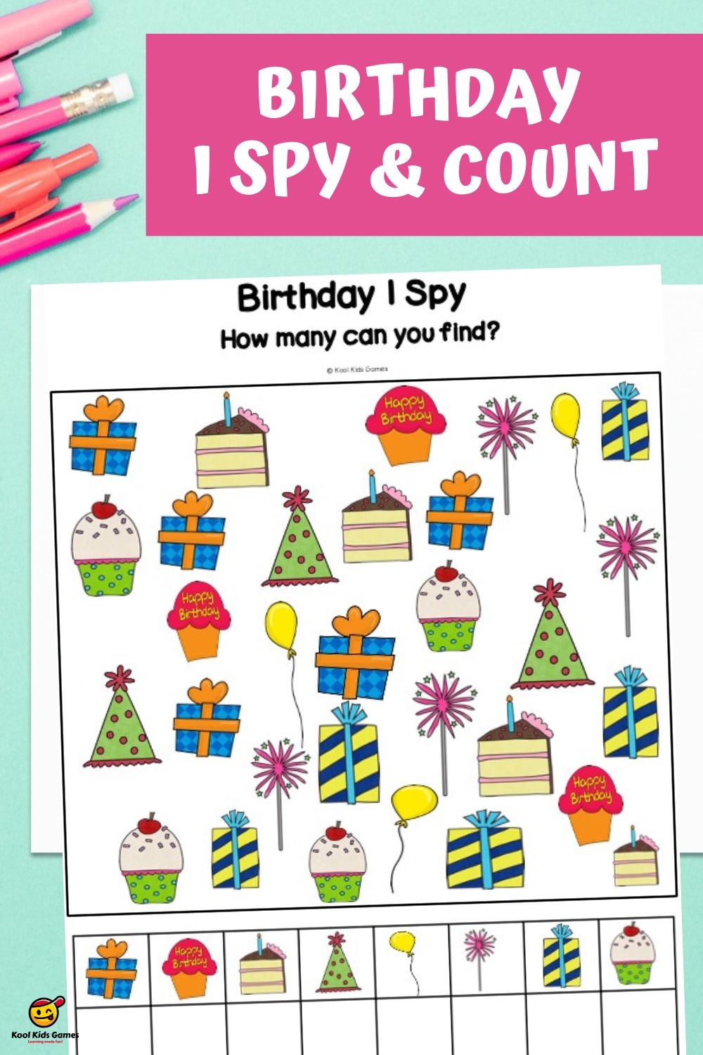 Free Birthday Activities Pack Kool Kids Games