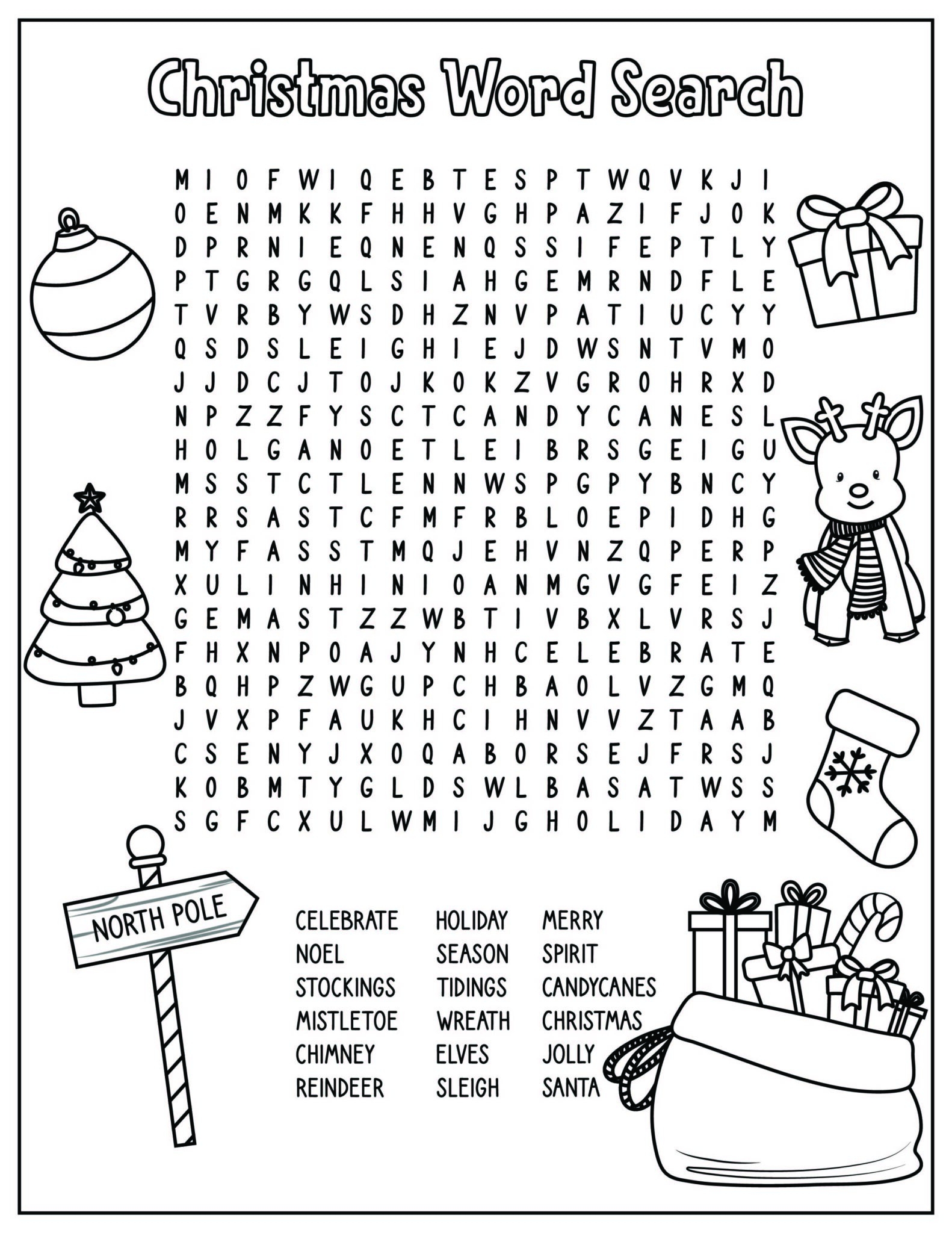 Fun Christmas Worksheets Printables Free