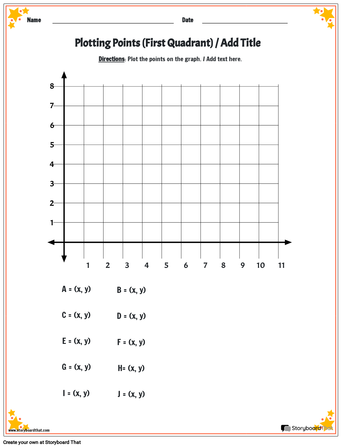 Free Printable Ordered Pairs Worksheets
