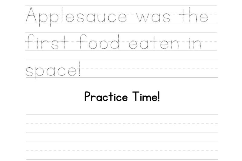 Free Printable Worksheets Handwriting