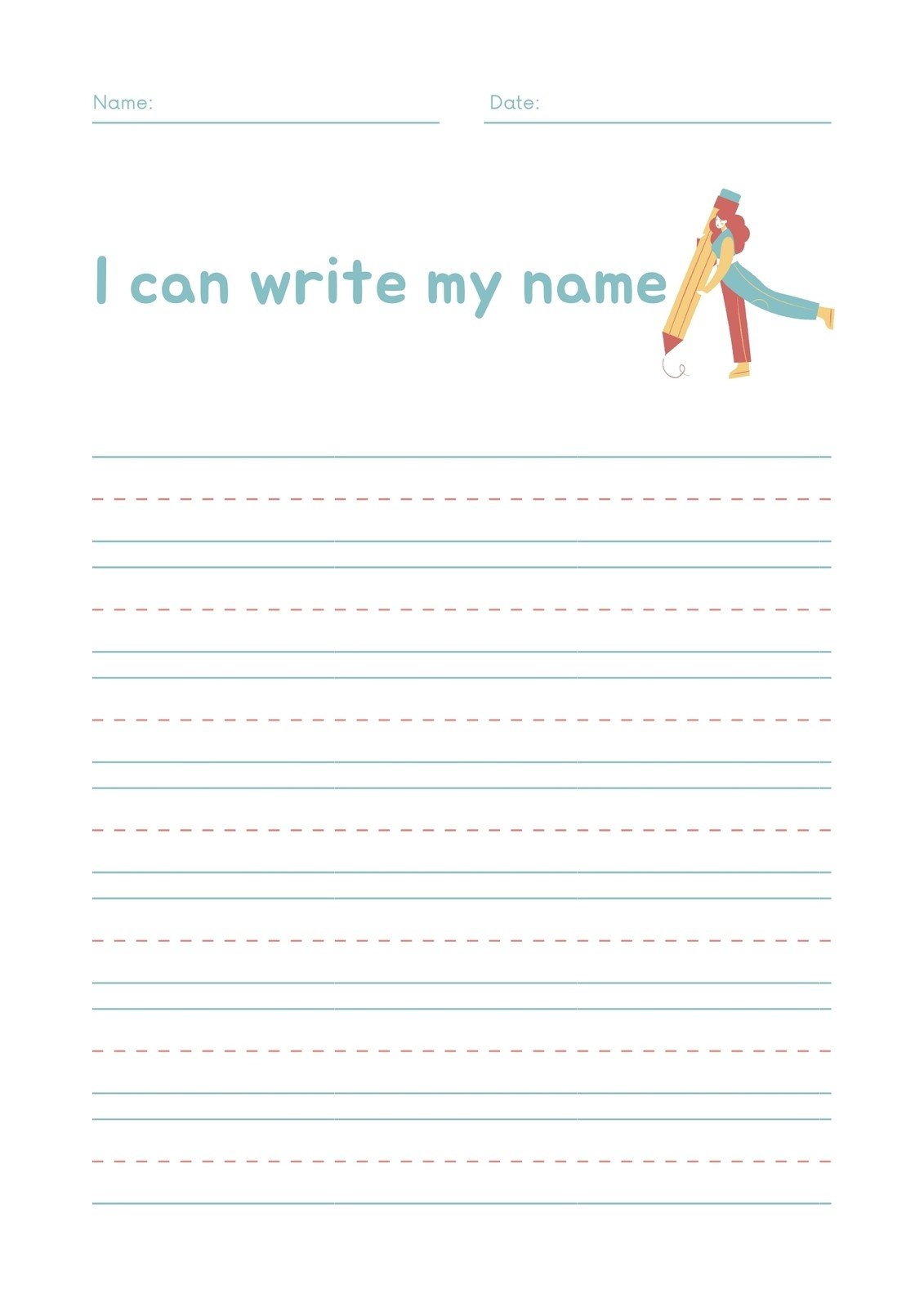 Preschool Name Practice Printables