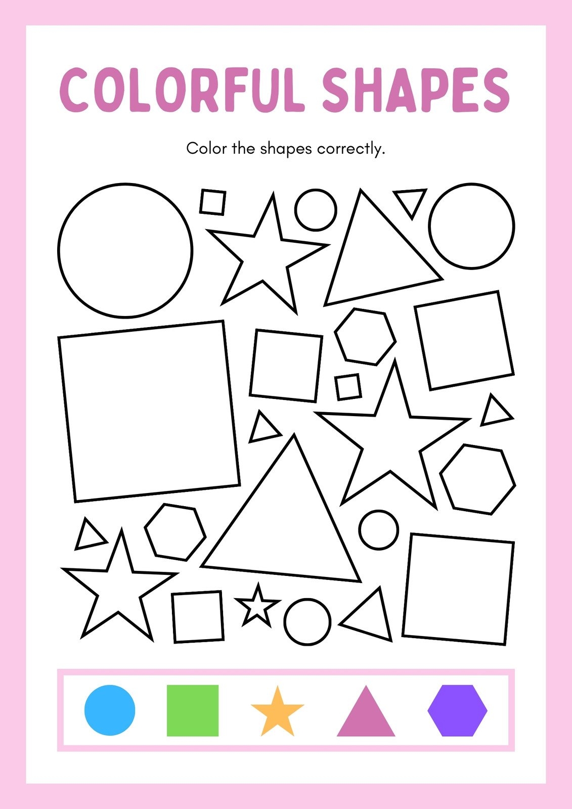 Printable Preschool Activities Sheets