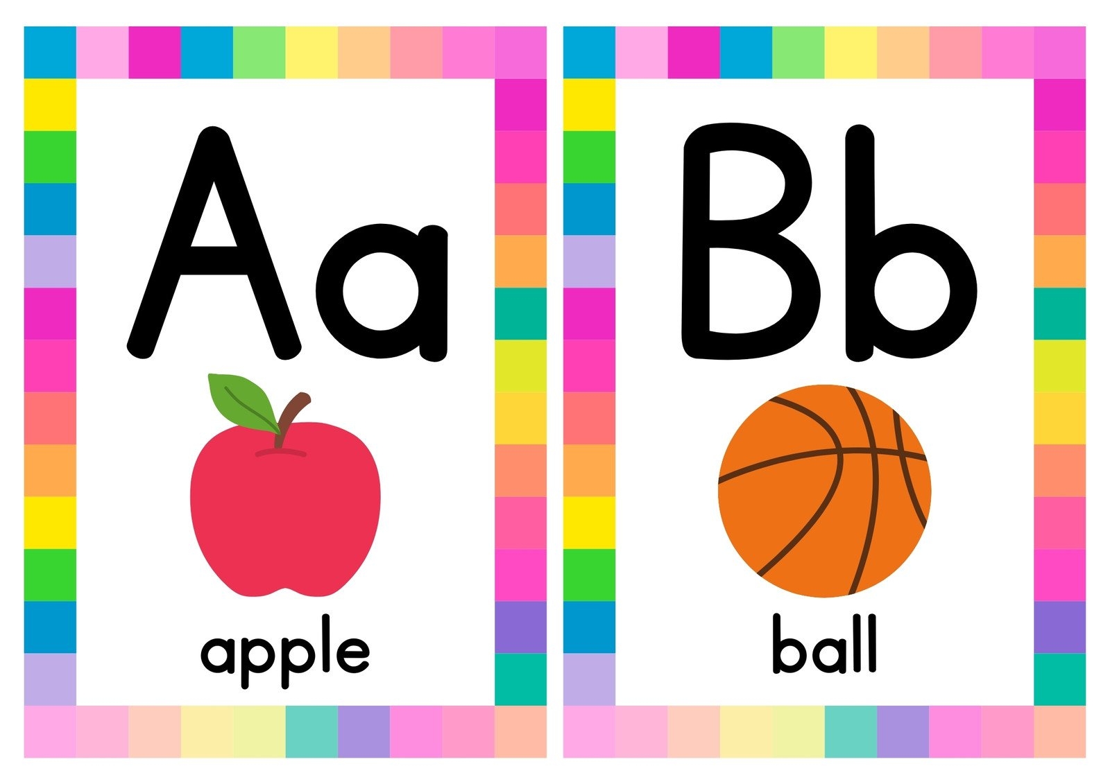 Free Customizable Alphabet Flashcard Templates Canva
